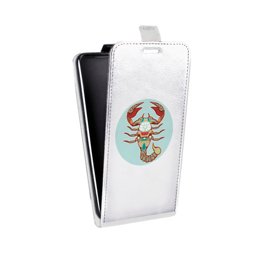 Дизайнерский вертикальный чехол-книжка для HTC Desire 601 Прозрачные знаки зодиака