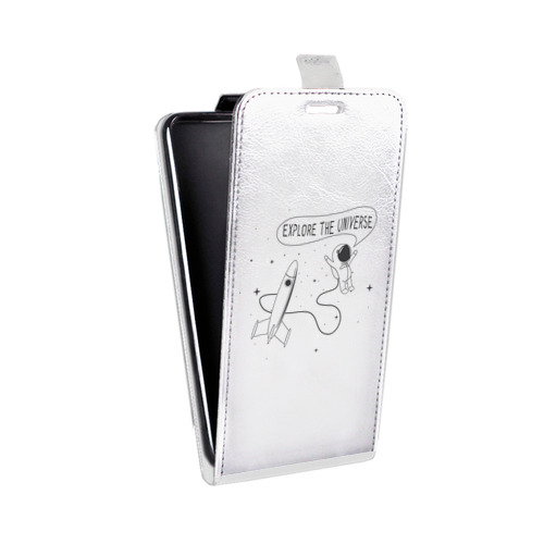 Дизайнерский вертикальный чехол-книжка для LG Optimus G2 mini Космос