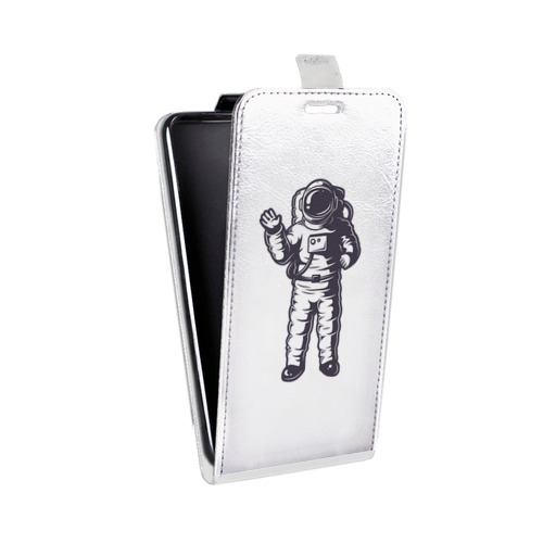 Дизайнерский вертикальный чехол-книжка для Asus ZenFone 3 Deluxe Прозрачный космос