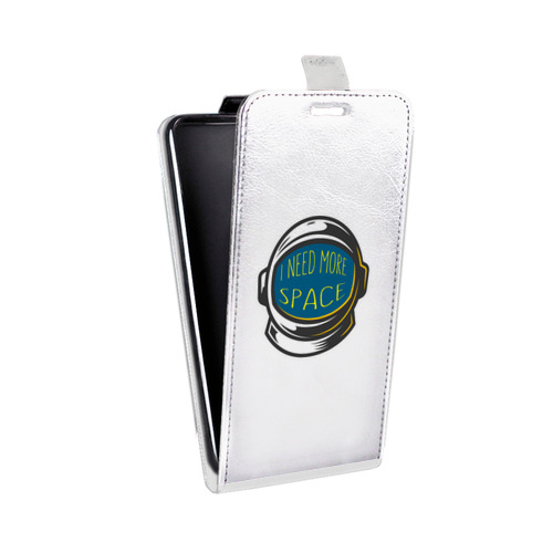 Дизайнерский вертикальный чехол-книжка для HTC U12 Life Прозрачный космос