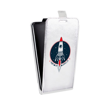 Дизайнерский вертикальный чехол-книжка для Huawei Honor Play Прозрачный космос (на заказ)