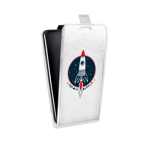 Дизайнерский вертикальный чехол-книжка для Asus ZenFone 3 Deluxe Прозрачный космос