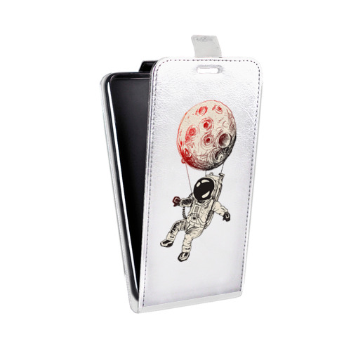 Дизайнерский вертикальный чехол-книжка для HTC One M9+ Прозрачный космос