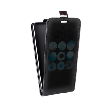 Дизайнерский вертикальный чехол-книжка для HTC One Mini Прозрачный космос (на заказ)