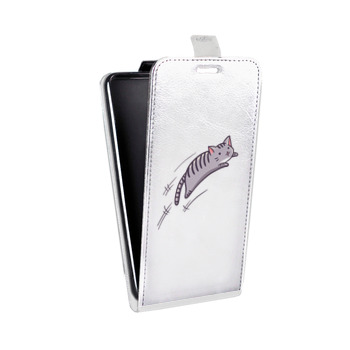 Дизайнерский вертикальный чехол-книжка для Lenovo S850 Прозрачные кошки (на заказ)