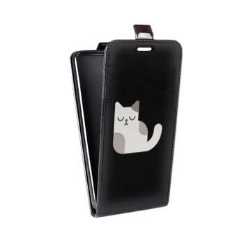 Дизайнерский вертикальный чехол-книжка для Iphone 6/6s Прозрачные кошки (на заказ)