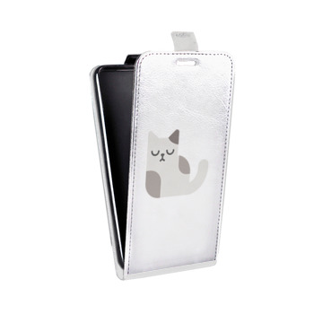 Дизайнерский вертикальный чехол-книжка для LG K7 Прозрачные кошки (на заказ)