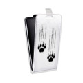Дизайнерский вертикальный чехол-книжка для Alcatel Shine Lite Прозрачные кошки