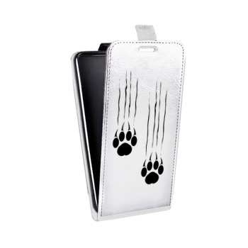 Дизайнерский вертикальный чехол-книжка для Alcatel One Touch Pop D5 Прозрачные кошки (на заказ)