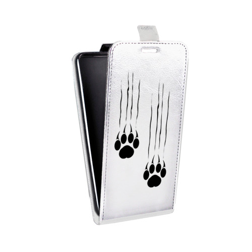 Дизайнерский вертикальный чехол-книжка для Alcatel Idol 5 Прозрачные кошки