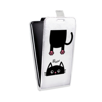 Дизайнерский вертикальный чехол-книжка для ASUS Zenfone 2 Laser Прозрачные кошки (на заказ)