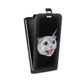 Дизайнерский вертикальный чехол-книжка для Sony Xperia XZ Прозрачные кошки