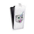 Дизайнерский вертикальный чехол-книжка для ASUS ZenFone 4 Pro Прозрачные кошки