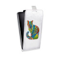 Дизайнерский вертикальный чехол-книжка для LG L70 Прозрачные кошки