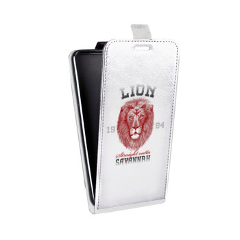 Дизайнерский вертикальный чехол-книжка для OnePlus 6T Символика льва (на заказ)