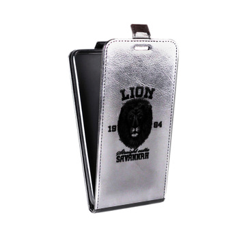 Дизайнерский вертикальный чехол-книжка для Huawei P9 Lite Символика льва (на заказ)