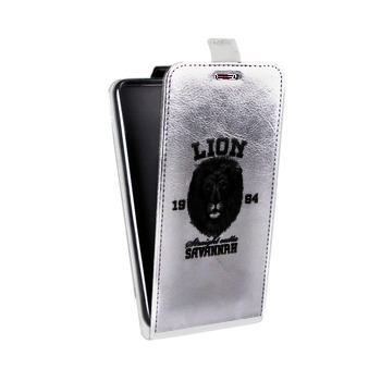 Дизайнерский вертикальный чехол-книжка для Huawei P10 Символика льва (на заказ)