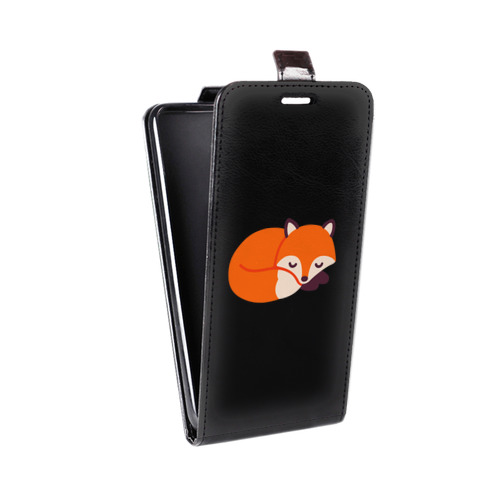 Дизайнерский вертикальный чехол-книжка для ASUS ZenFone Go ZB500KL Прозрачные лисы