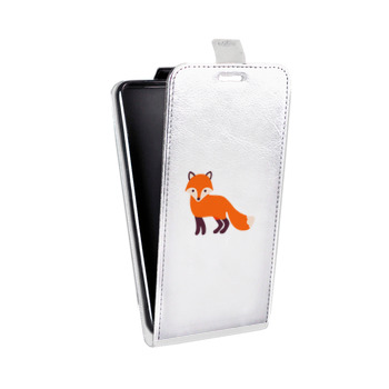 Дизайнерский вертикальный чехол-книжка для Huawei Honor 7A Pro Прозрачные лисы (на заказ)