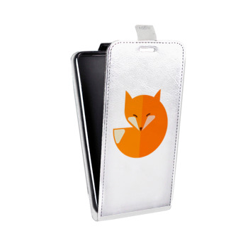 Дизайнерский вертикальный чехол-книжка для Huawei Honor 7A Pro Прозрачные лисы (на заказ)
