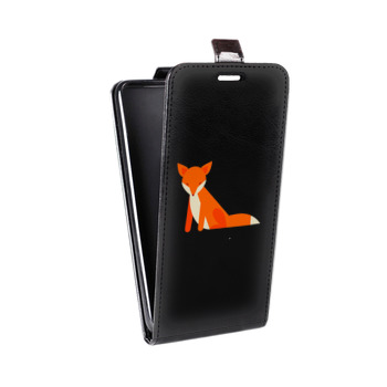 Дизайнерский вертикальный чехол-книжка для OPPO F5 Прозрачные лисы (на заказ)
