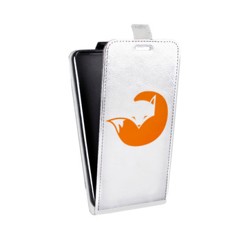 Дизайнерский вертикальный чехол-книжка для ASUS Zenfone 2 Laser Прозрачные лисы (на заказ)