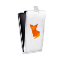 Дизайнерский вертикальный чехол-книжка для Huawei Y6II Прозрачные лисы