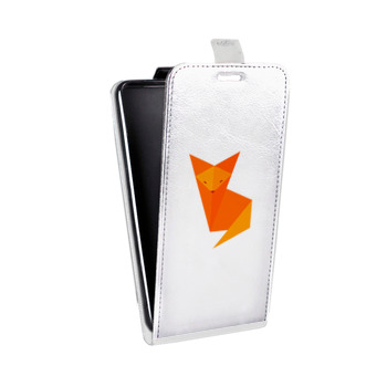 Дизайнерский вертикальный чехол-книжка для Iphone 5s Прозрачные лисы (на заказ)