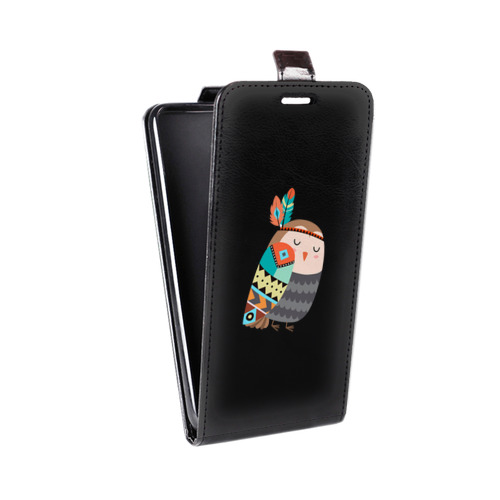 Дизайнерский вертикальный чехол-книжка для LG G7 Fit Совы 
