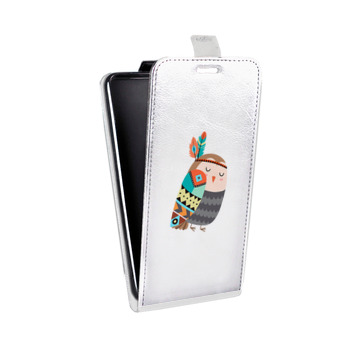 Дизайнерский вертикальный чехол-книжка для Samsung Galaxy Mega 6.3 Совы  (на заказ)