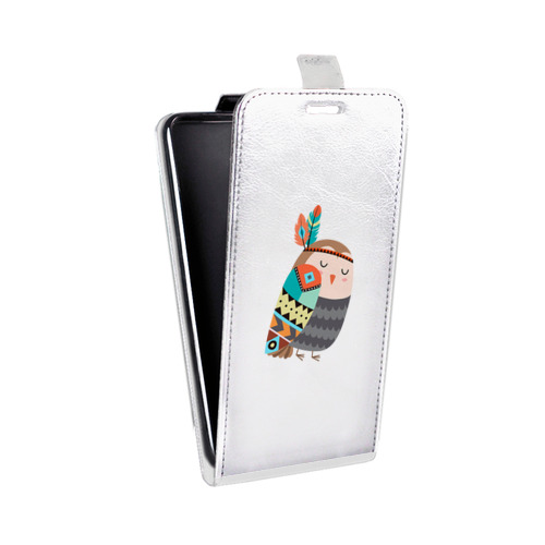 Дизайнерский вертикальный чехол-книжка для Huawei Nova 3i Совы 