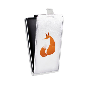 Дизайнерский вертикальный чехол-книжка для Huawei P10 Lite Прозрачные лисы (на заказ)