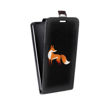 Дизайнерский вертикальный чехол-книжка для Iphone 7 Plus / 8 Plus Прозрачные лисы (на заказ)