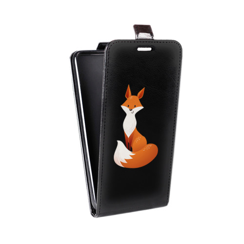Дизайнерский вертикальный чехол-книжка для Iphone 5c Прозрачные лисы