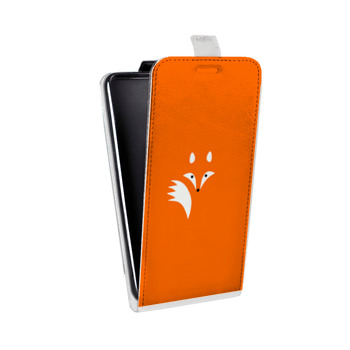 Дизайнерский вертикальный чехол-книжка для Iphone 5s Лиса (на заказ)