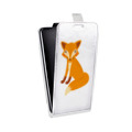 Дизайнерский вертикальный чехол-книжка для LG G7 Fit Прозрачные лисы