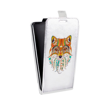 Дизайнерский вертикальный чехол-книжка для LG K7 Животный арт 4 (на заказ)