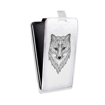 Дизайнерский вертикальный чехол-книжка для Iphone Xs Max Прозрачные лисы (на заказ)