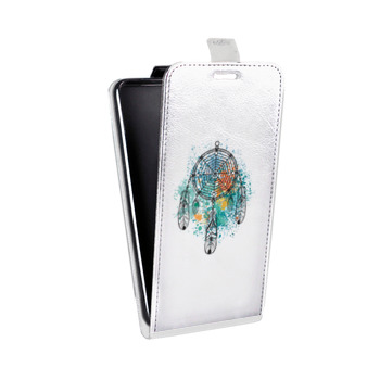 Дизайнерский вертикальный чехол-книжка для Alcatel One Touch Pop D5 Прозрачные ловцы снов (на заказ)