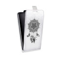 Дизайнерский вертикальный чехол-книжка для HTC Desire 601 Прозрачные ловцы снов