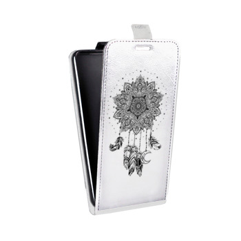 Дизайнерский вертикальный чехол-книжка для Samsung Galaxy S6 Edge Прозрачные ловцы снов (на заказ)