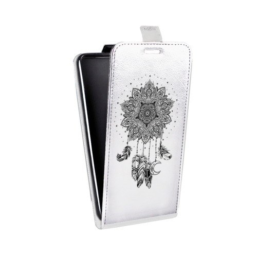 Дизайнерский вертикальный чехол-книжка для Iphone 5c Прозрачные ловцы снов