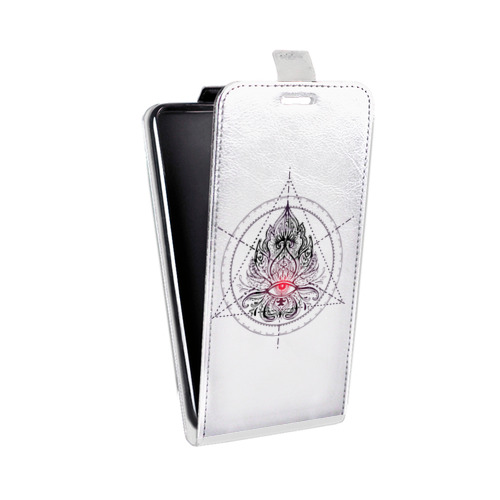 Дизайнерский вертикальный чехол-книжка для LG Optimus G2 mini Прозрачное всевидящее око