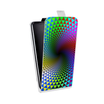 Дизайнерский вертикальный чехол-книжка для Alcatel One Touch Pop D5 Абстракции Вращение (на заказ)