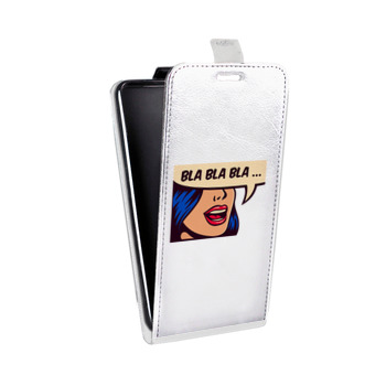 Дизайнерский вертикальный чехол-книжка для Samsung Galaxy S6 Edge Прозрачные надписи 1 (на заказ)