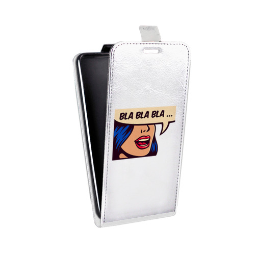 Дизайнерский вертикальный чехол-книжка для LG G7 Fit Прозрачные надписи 1