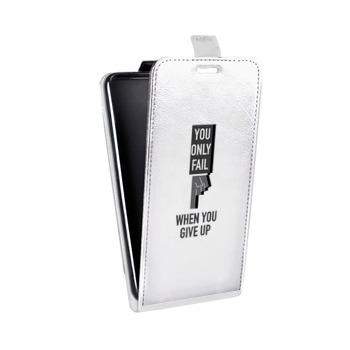 Дизайнерский вертикальный чехол-книжка для Iphone 7 Прозрачные надписи 1 (на заказ)