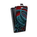 Дизайнерский вертикальный чехол-книжка для Asus ZenFone 3 5.2 Абстракции Вращение