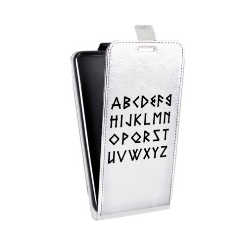 Дизайнерский вертикальный чехол-книжка для HTC 10 Прозрачные надписи 1