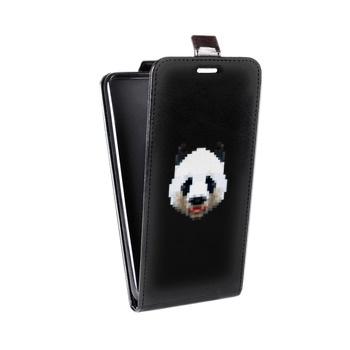 Дизайнерский вертикальный чехол-книжка для Huawei Honor 9 Lite Прозрачные панды - смайлики (на заказ)